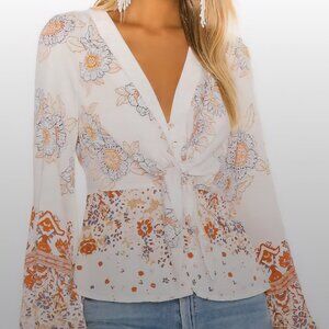 Free people run free blouse